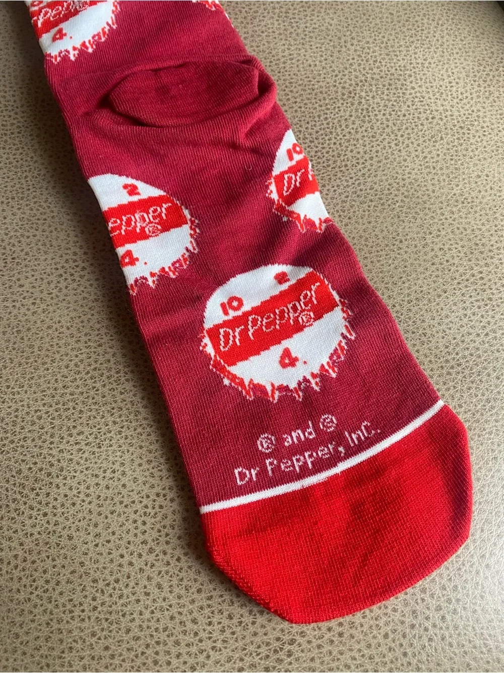 ODD SOX ‘Dr. Pepper' Bottle Cap Print Novelty Socks